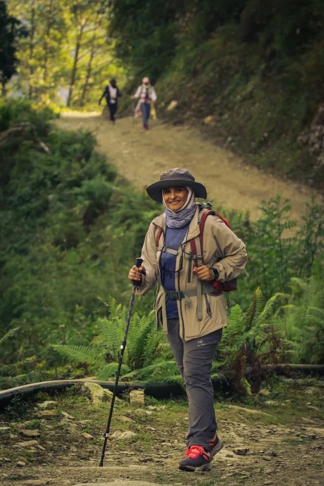Guided forest trekking and nature safari trail
